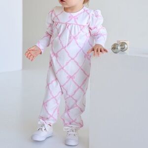 The Beaufort Bonnet Company Long Sleeve Penny's Playsuit 2T